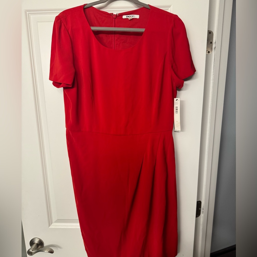 DKNY red dress